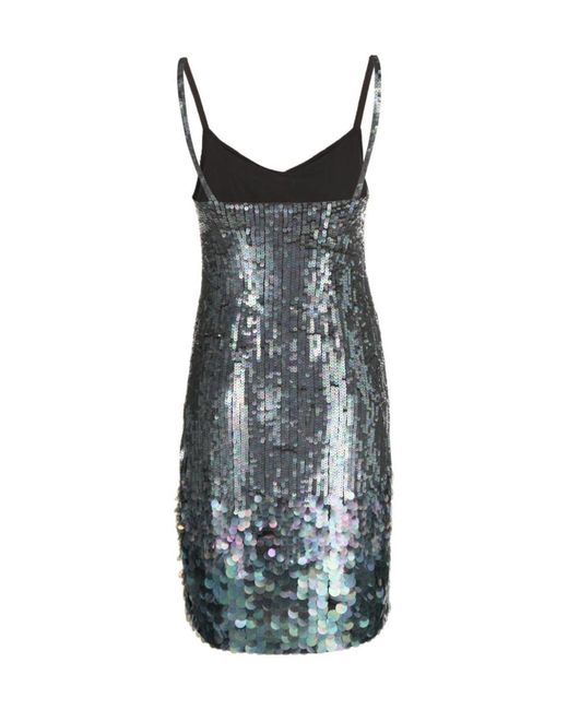 P.A.R.O.S.H. Blue Mini Dress