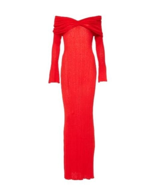 AYA MUSE Red Strapless Dress