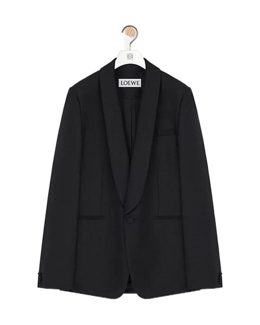 Loewe Black Shawl Lapel Blazer for men