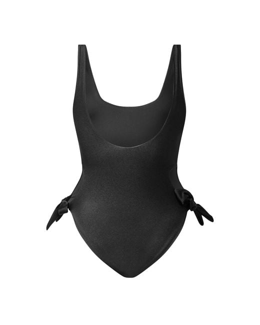 Chloé Black Printed Neck Swimsuit