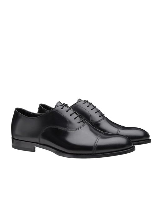 Doucal's Blue Round Toe Oxford Shoes for men