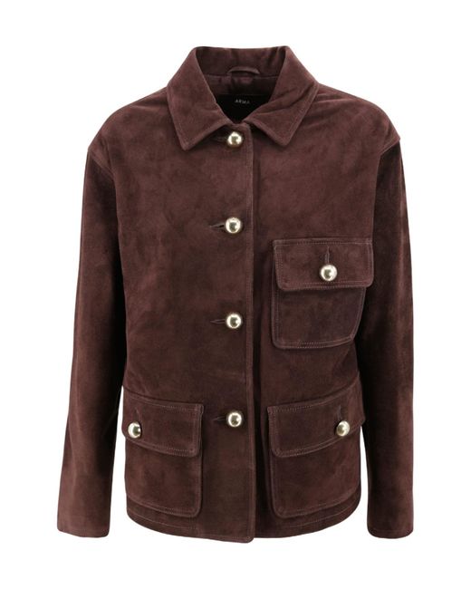 Arma Brown Rosia Suede Jacket