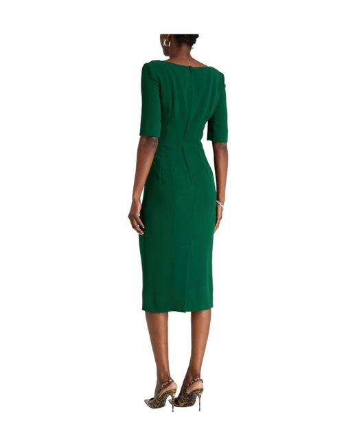 Dolce & Gabbana Green Solid Color Dress