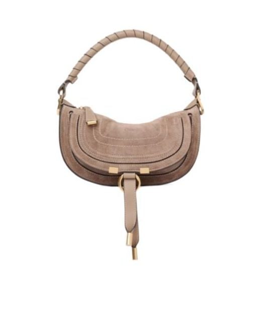 Chloé Brown Chloé Marcie Mini Shoulder Bag