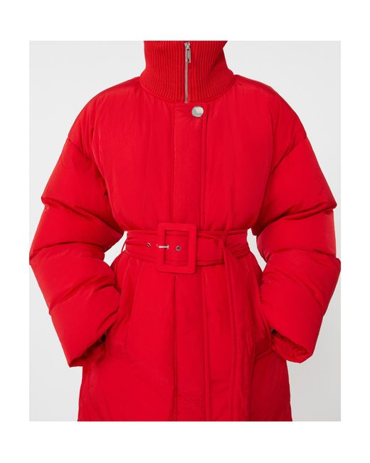 Sportmax Red Long-Sleeved Cotton Jacket