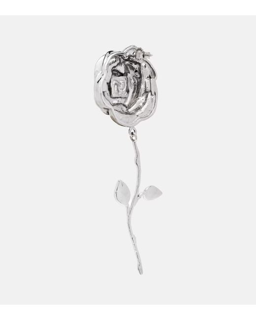Magda Butrym Metallic Flower-Shaped Earrings