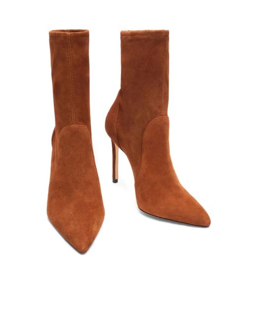 Stuart Weitzman Brown Stuart Power Bootie 100