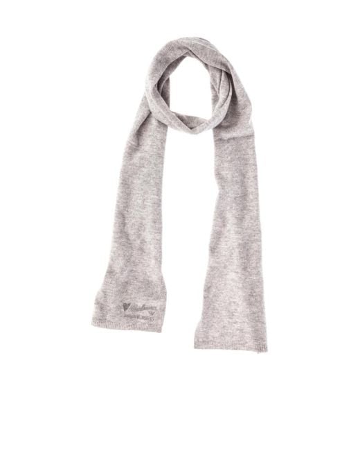 Armani Jeans White Logo Knitted Scarf for men