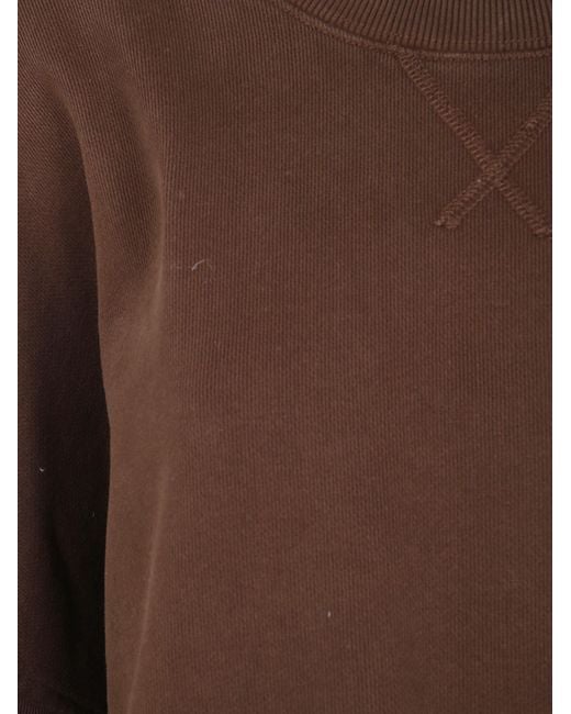 Entire studios Brown Long-Sleeve Cotton Sweatshirt
