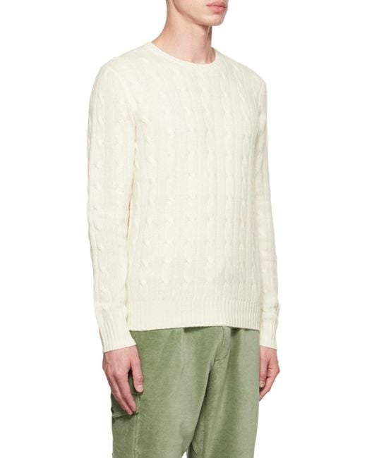Polo Ralph Lauren Natural Crewneck Knitted Jumper for men