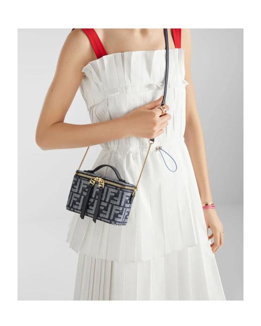 Fendi Multicolor Vanity Ff Jacquard Mini Shoulder Bag