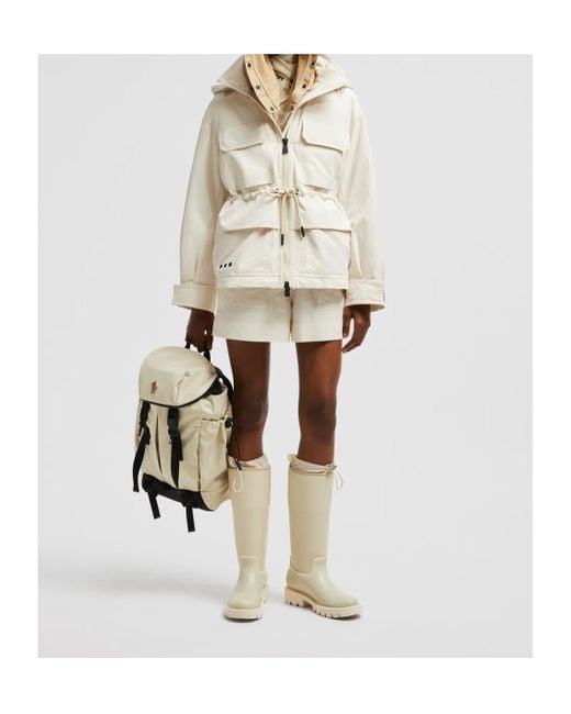 Moncler Natural Nimba Hooded Field Down Jacket
