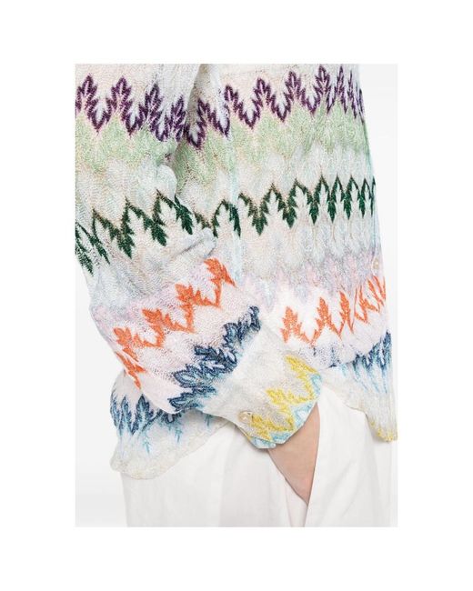 Missoni Gray Lace Motif Shirt