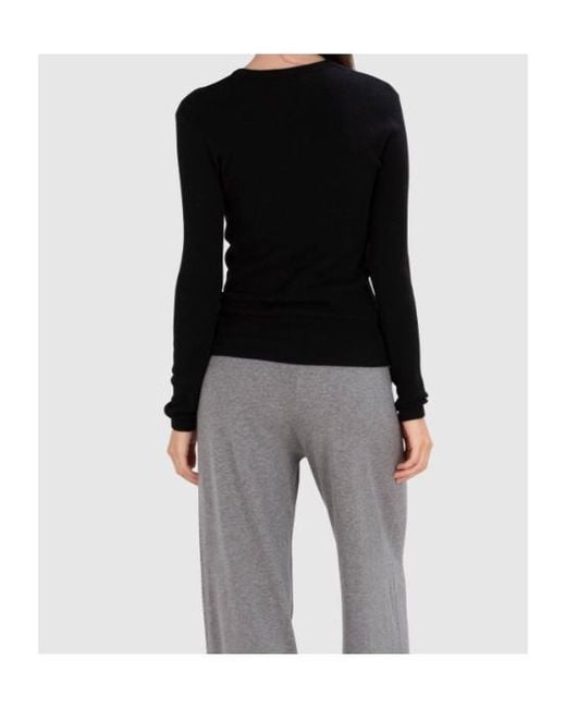 Lisa Yang Black Crew Neck T-Shirt