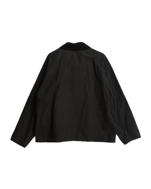 Barbour Black Logo-Embroidered Long-Sleeved Jacket for men