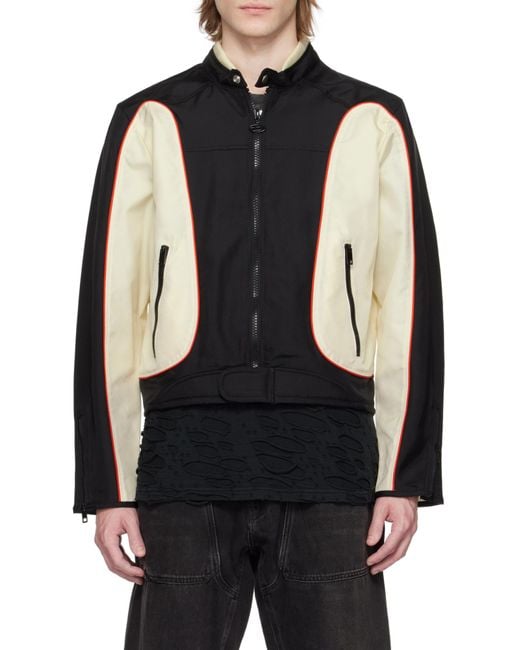 DIESEL Black Light Jackets for men