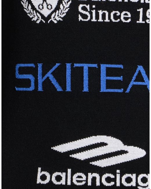 Balenciaga Black Solidcolor Knit Turtleneck Longsleeve Top