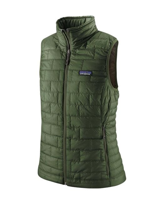 Patagonia Green High Collar Sleeveless Vest