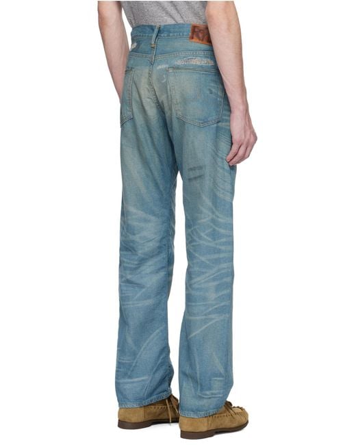 RRL 5-Pocket Plainfield Selvedge Jeans in Blue for Men | Lyst