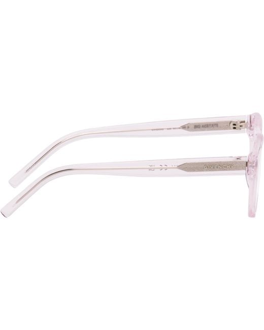 Givenchy White Gv Day Text Logo Circular Glasses
