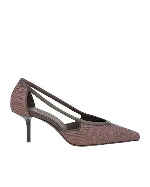 Max Mara Brown Plain Colour Pumps