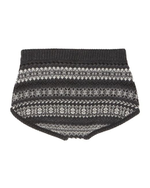 Magda Butrym Black Magda Burtym Jacquard Knitted Shorts
