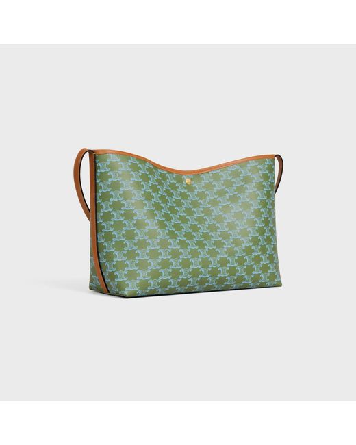 Céline Green Soft Shopper Bag