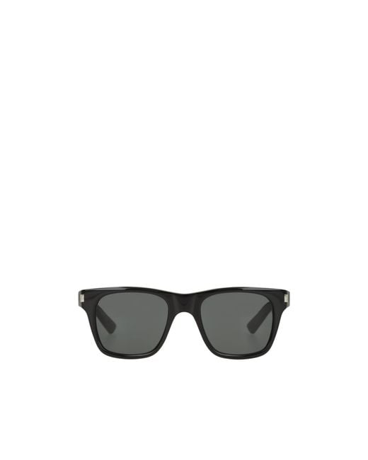 Saint Laurent Gray Eyewear Square Frame Sunglasses for men