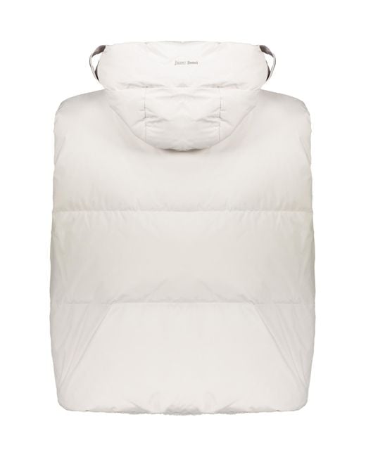 Herno White Hooded Down Jacket