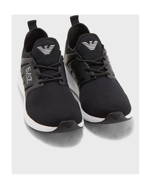 EA7 Black Logo Details Casual Sports Shoes for men