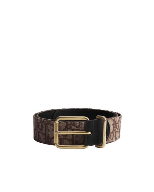 Dior White Homme Logo-Jacquard Buckle Belt for men