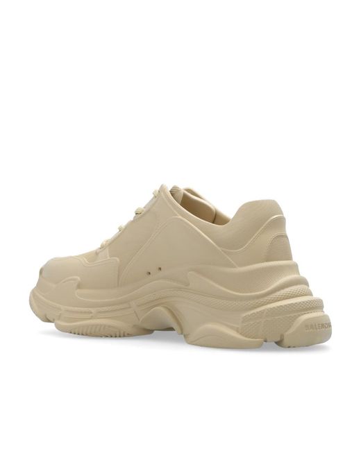Balenciaga Natural Triple S Mold Lace-Up Sneakers
