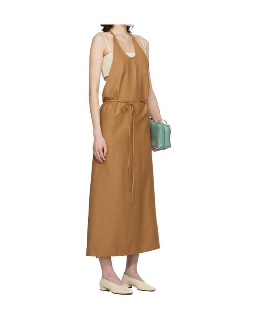 Baserange Natural Apron Midi Dress