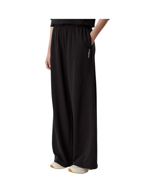 Tommy Hilfiger Black Wide-Leg Athletic Pants