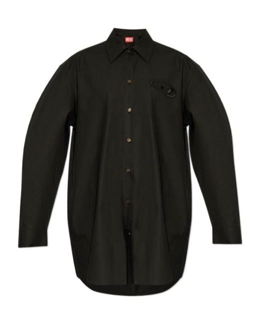 DIESEL Black D-Dalis Shirt Dress