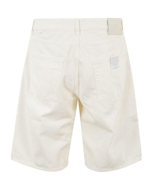ICON DENIM White Bobby Distressed Shorts for men