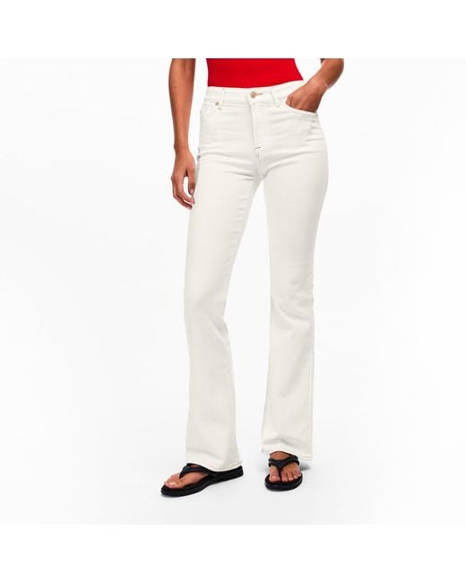 7 For All Mankind Natural Bootcut Jeans