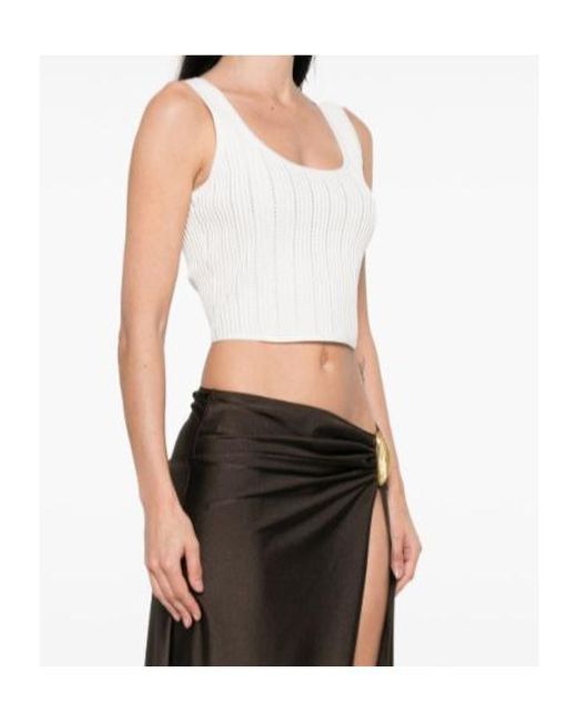 Jonathan Simkhai White Square Neck Vest