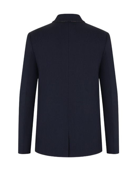 Fabiana Filippi Blue Long-Sleeved Suit Jacket