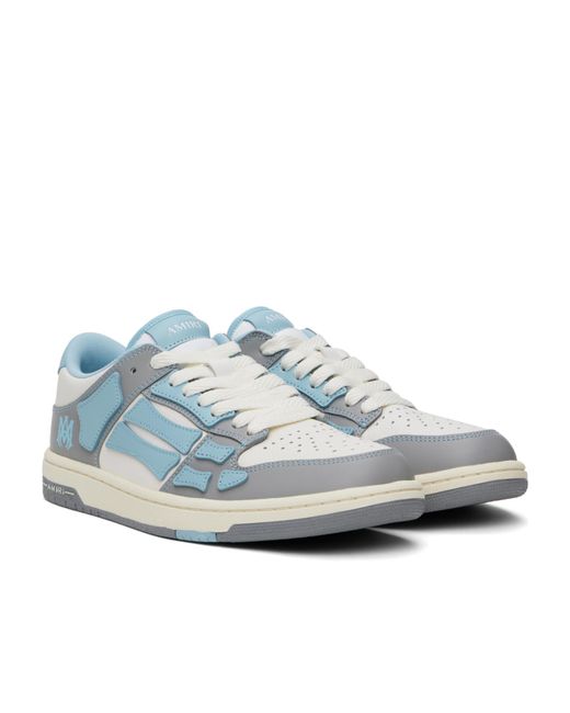 Amiri Blue Varsity Skel Top Low Sneakers for men
