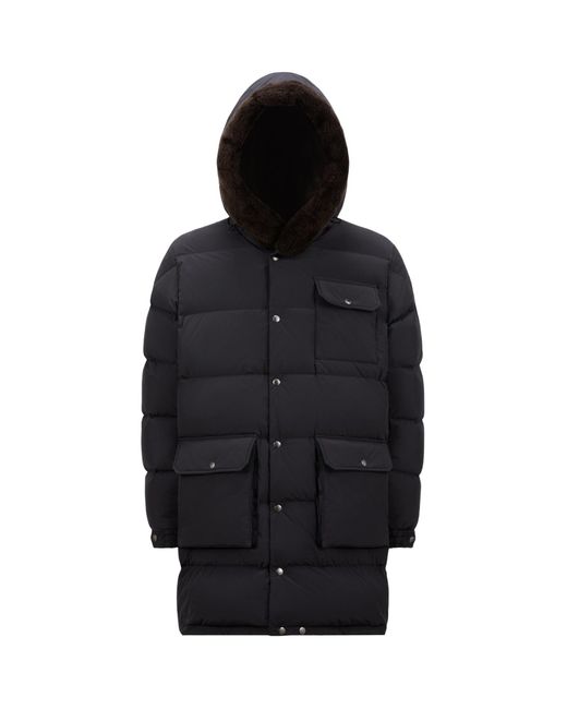 Moncler Black Rowan Long Parka for men