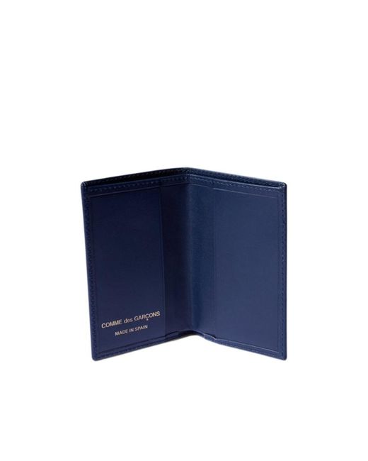 Comme des Garçons Blue Logo Card Bag for men