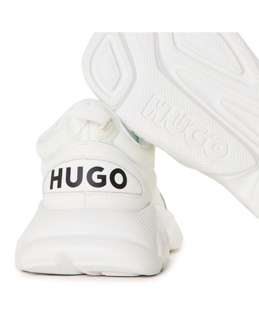 Boss White Classic Low-Top Trainers