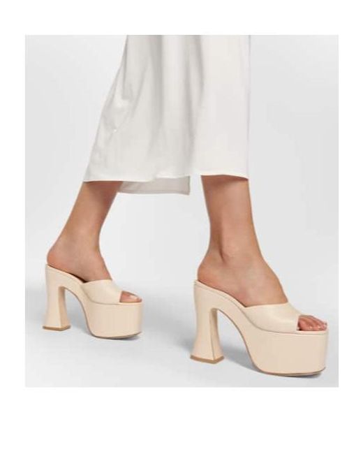 Magda Butrym Natural Leather Platform Mules