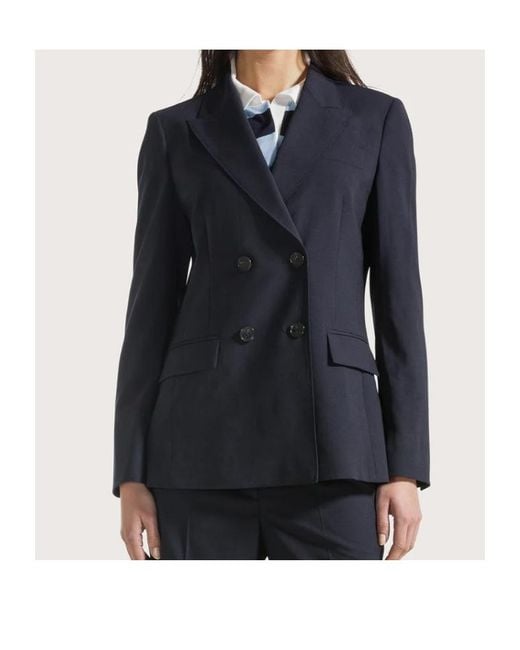 Seventy Blue Double-Breasted Jacket