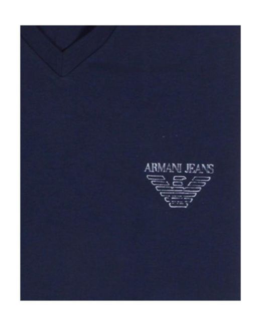 Armani Jeans Blue Logo T-Shirt for men