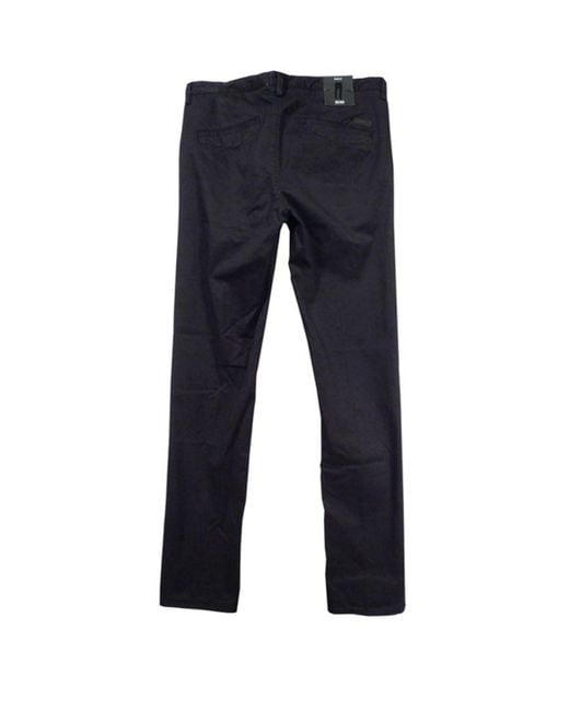 Boss Blue Straight Casual Pants for men