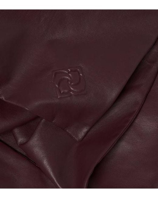 Magda Butrym Purple Leather Head Scarf