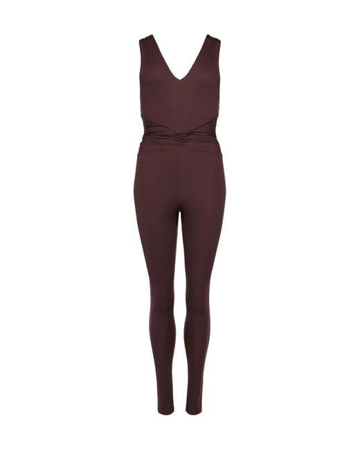 Eres Purple Hope Cross-Back Ribbed Jumpsuit