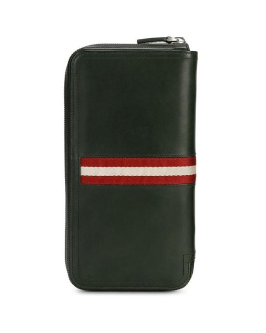 Bally Green Long Purse for men